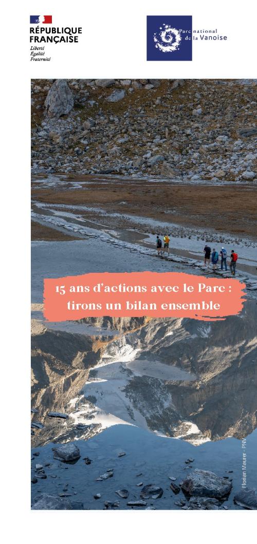 Couverture flyer 15 ans d’actions avec le Parc
