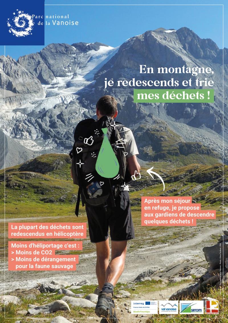 Affiche descente des déchets