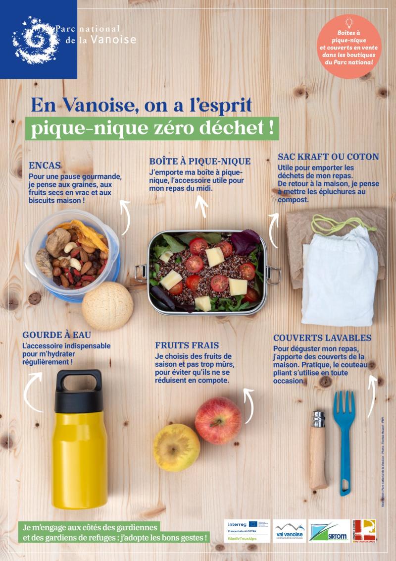 Affiche zéro déchet Vanoise