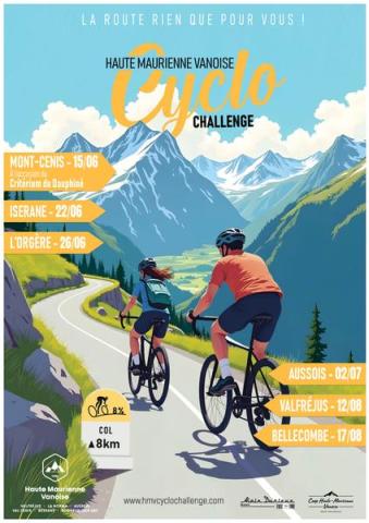 HMV Cyclo Challenge - Montée de L'Iserane_Bonneval-sur-Arc - Affiche officielle 2025