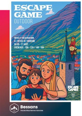 Escape Outdoor Tablette_Bessans - affiche de l'Escape Outdoor Tablette