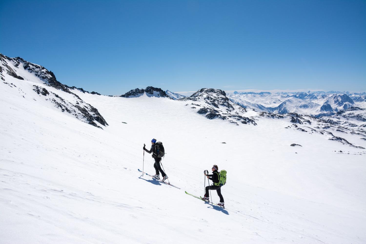 Ski de randonnée sur le Glacier de Chavière