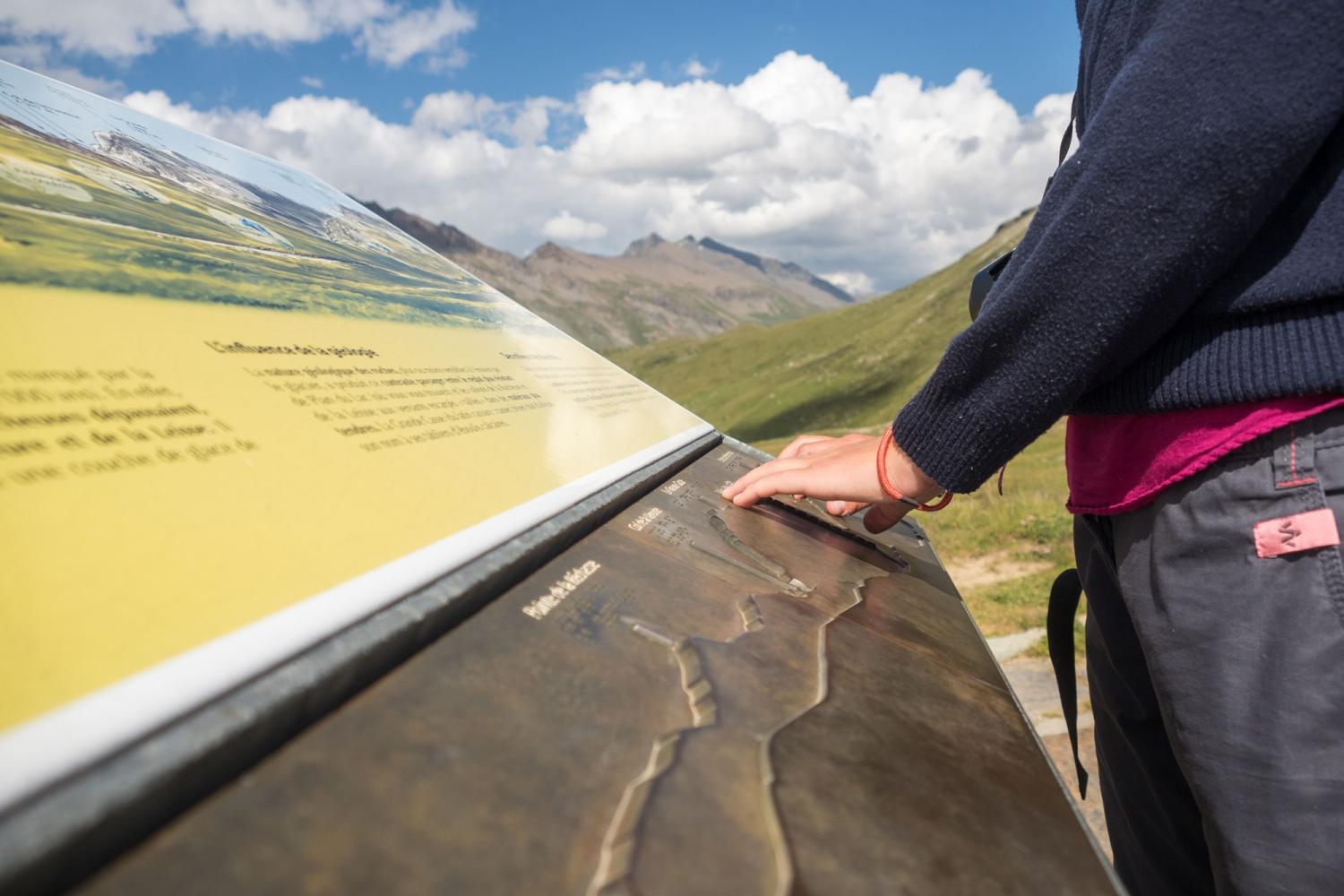 outil d’interprétation adapté aux visiteurs déficients visuels