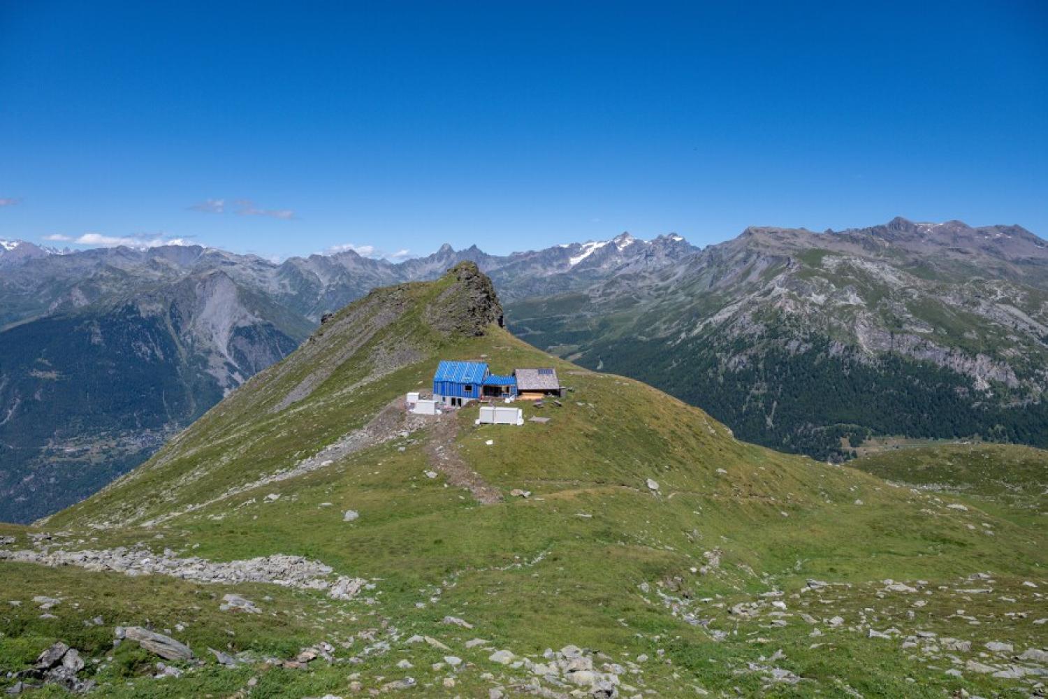 Travaux du refuge de Turia