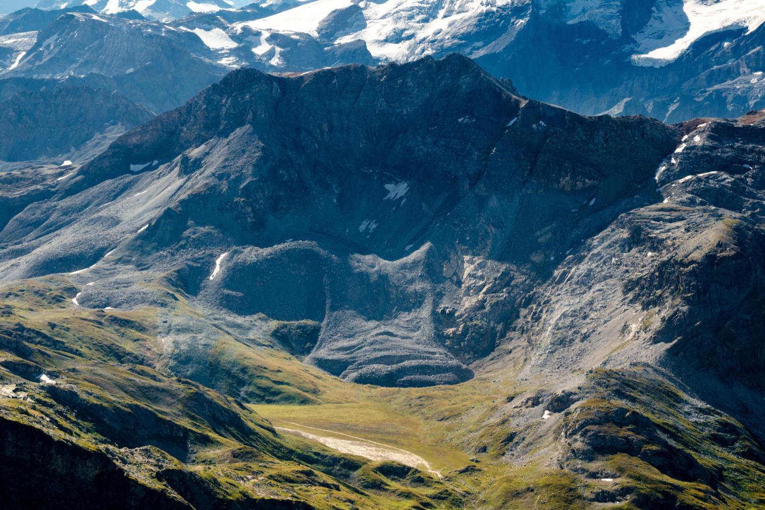 Le Plan Séry et le glacier rocheux du versant Nord de la Pointe de la Vallaisonnay