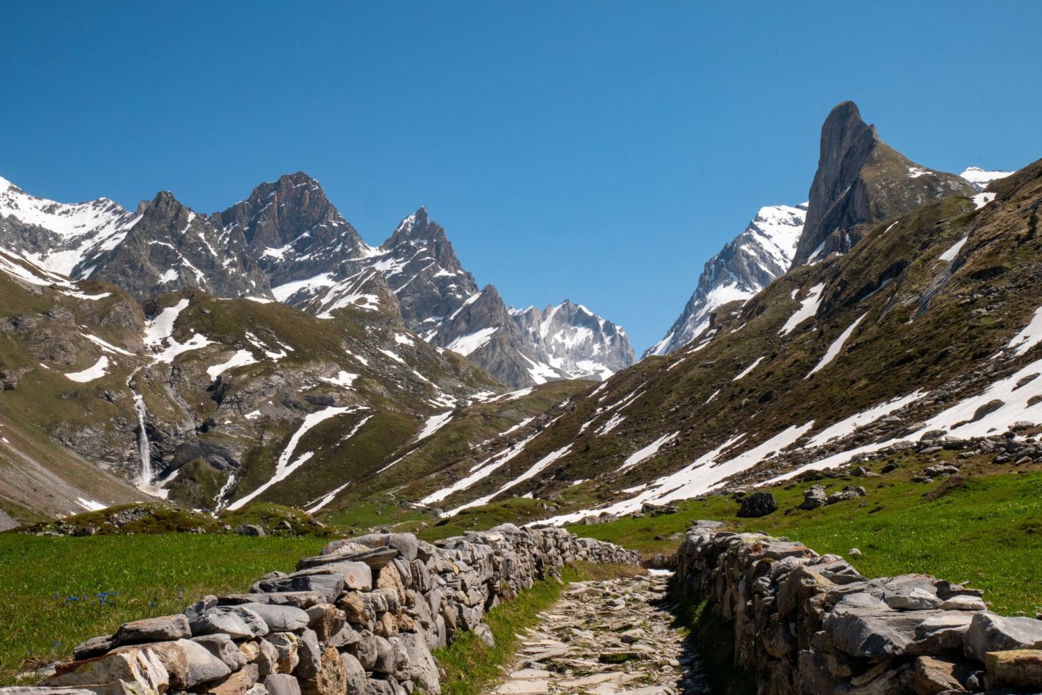 Route du sel à Pralognan dans le Parc national de la Vanoise
