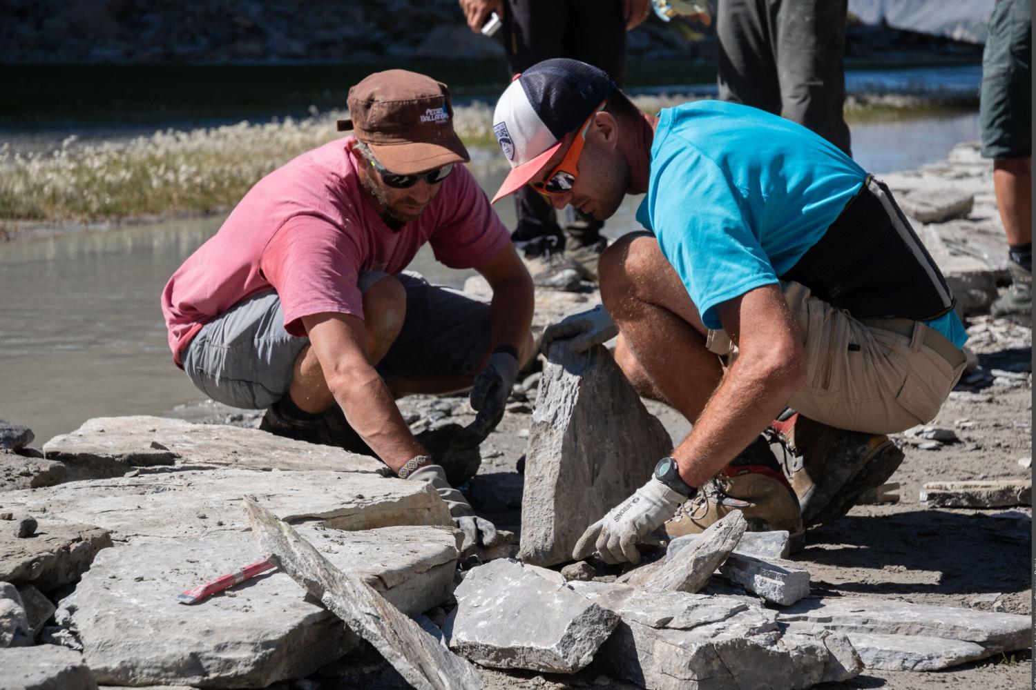 Photo d'ouvrier travaillant dans le Parc national de la Vanoise