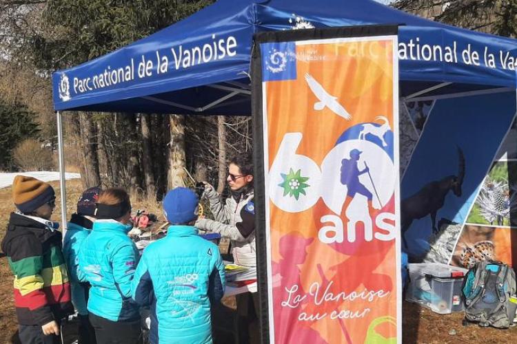 stand découverte au monolithe de Sardières - Le stand