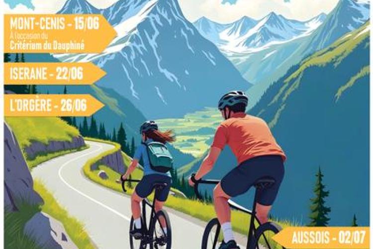 HMV Cyclo Challenge - Montée de L'Iserane_Bonneval-sur-Arc - Affiche officielle 2025