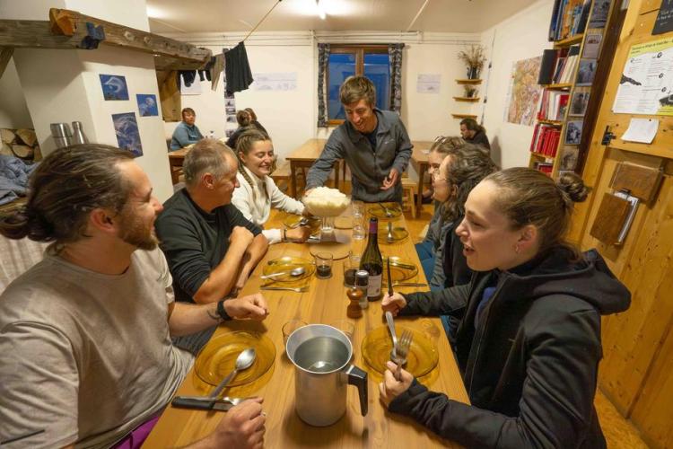 Refuge du Grand Bec_Planay - Le repas
