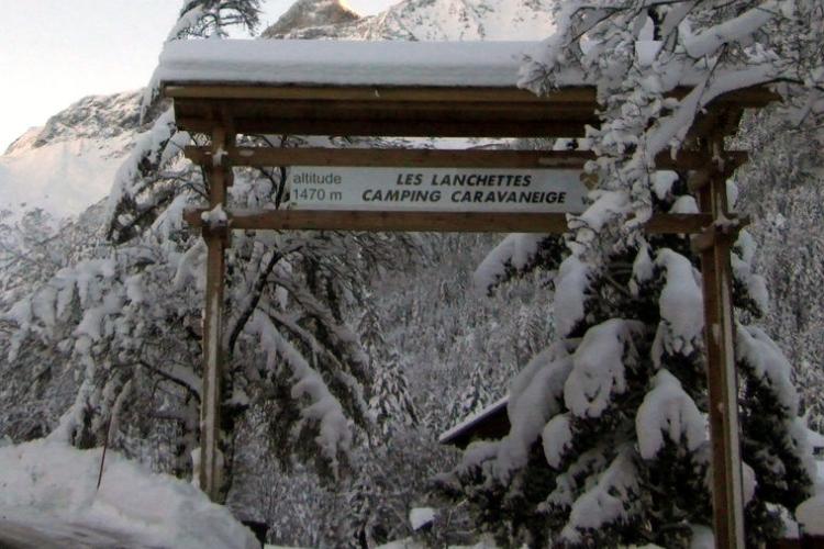 Camping Lanchettes - Entrée hiver